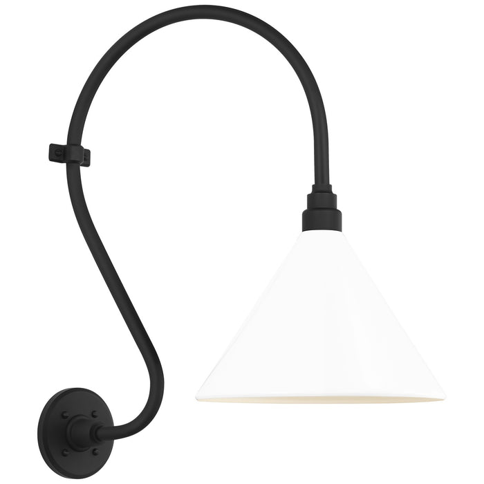 Visual Comfort Signature TOB 2804MBK/S11-WHT LED Barn Light, Matte Black