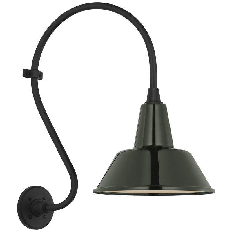 Visual Comfort Signature TOB 2804MBK/S1-G LED Barn Light, Matte Black