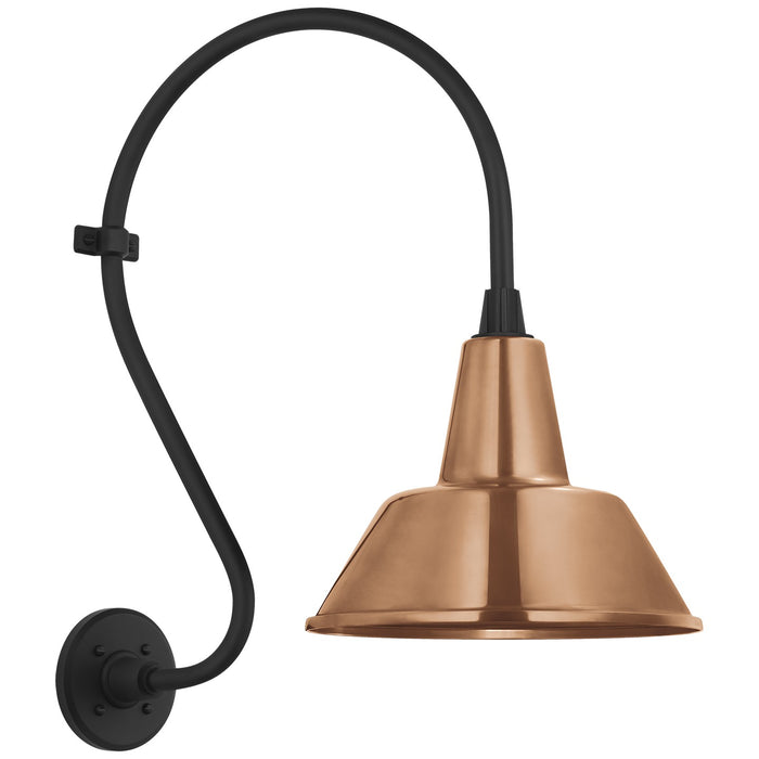 Visual Comfort Signature TOB 2804MBK/S1-SC LED Barn Light, Matte Black