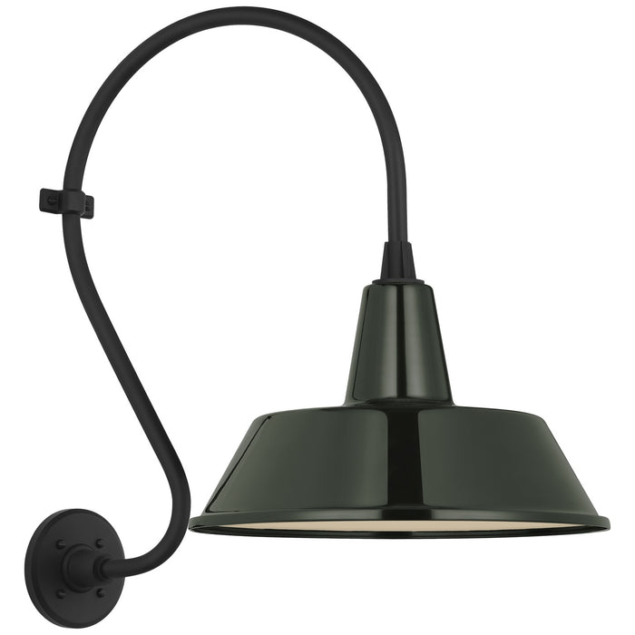 Visual Comfort Signature TOB 2804MBK/S2-G LED Barn Light, Matte Black