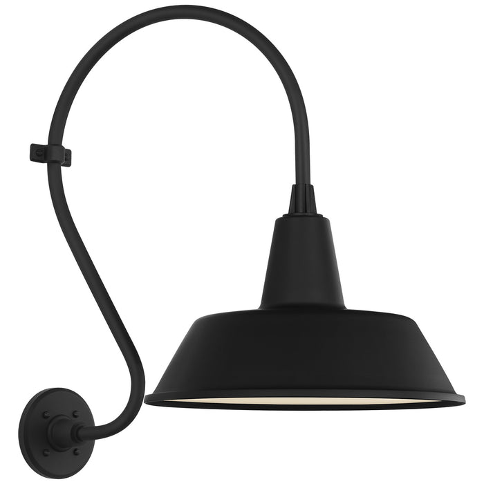 Visual Comfort Signature TOB 2804MBK/S2-MBK LED Barn Light, Matte Black