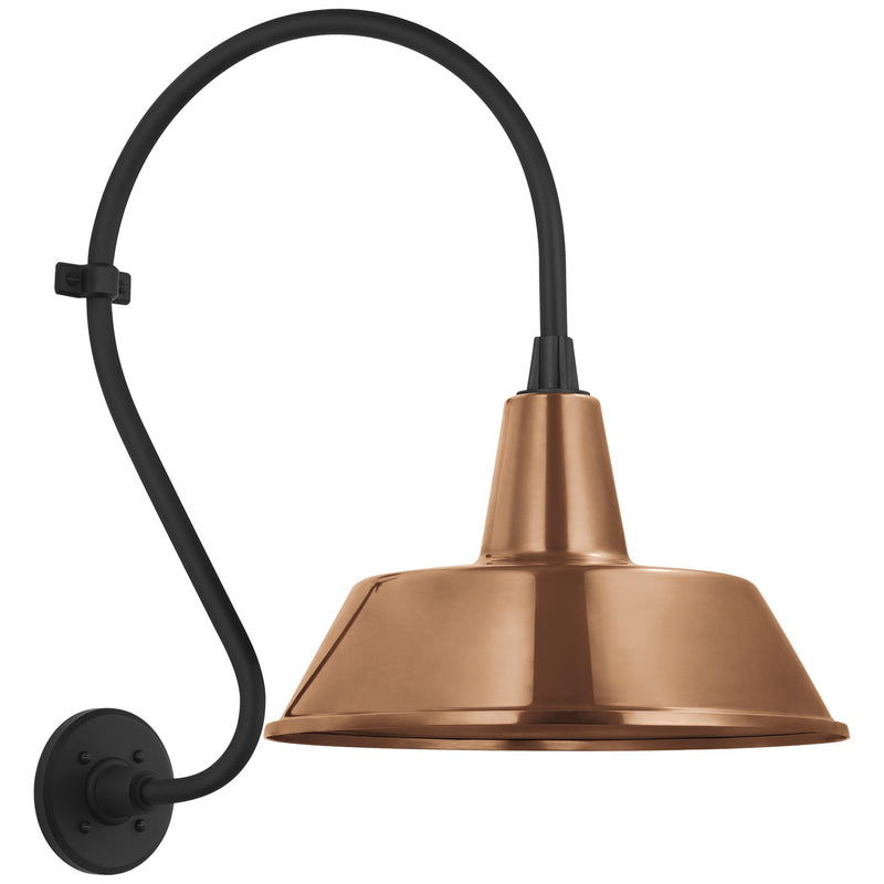 Visual Comfort Signature TOB 2804MBK/S2-SC LED Barn Light, Matte Black