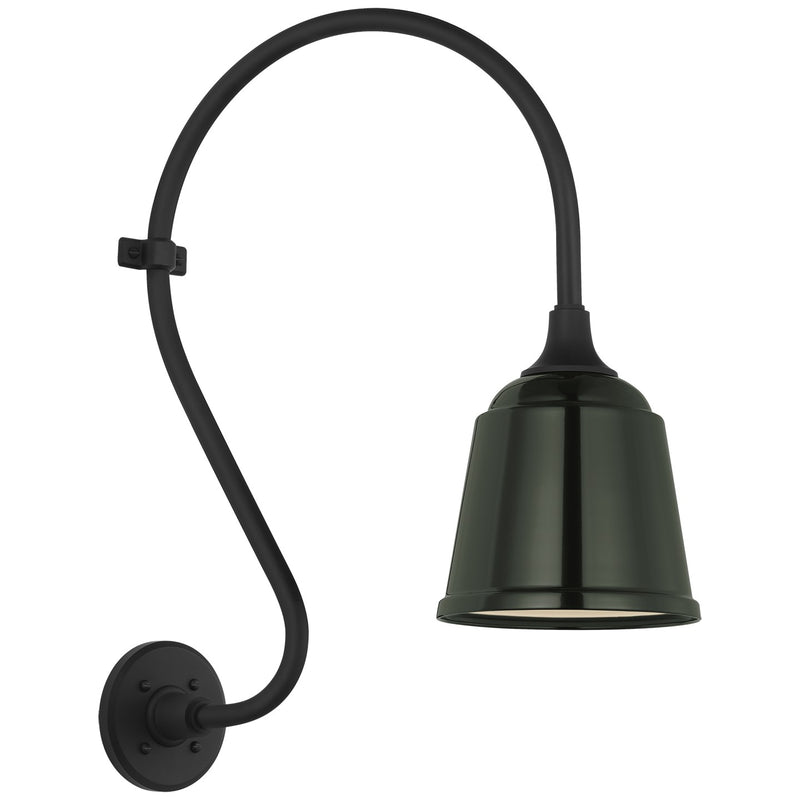 Visual Comfort Signature TOB 2804MBK/S5-G LED Barn Light, Matte Black
