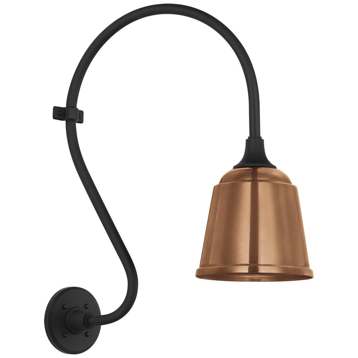 Visual Comfort Signature TOB 2804MBK/S5-SC LED Barn Light, Matte Black