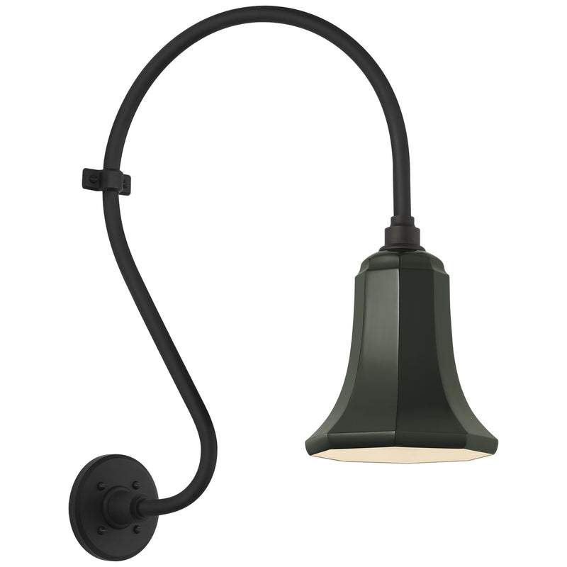 Visual Comfort Signature TOB 2804MBK/S8-G LED Barn Light, Matte Black