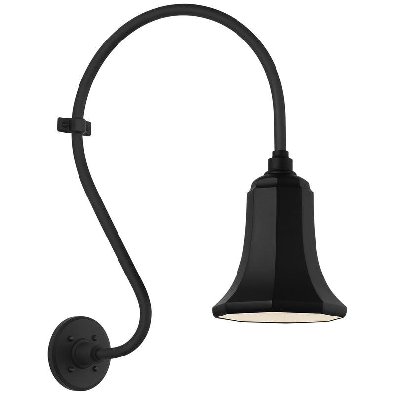Visual Comfort Signature TOB 2804MBK/S8-MBK LED Barn Light, Matte Black