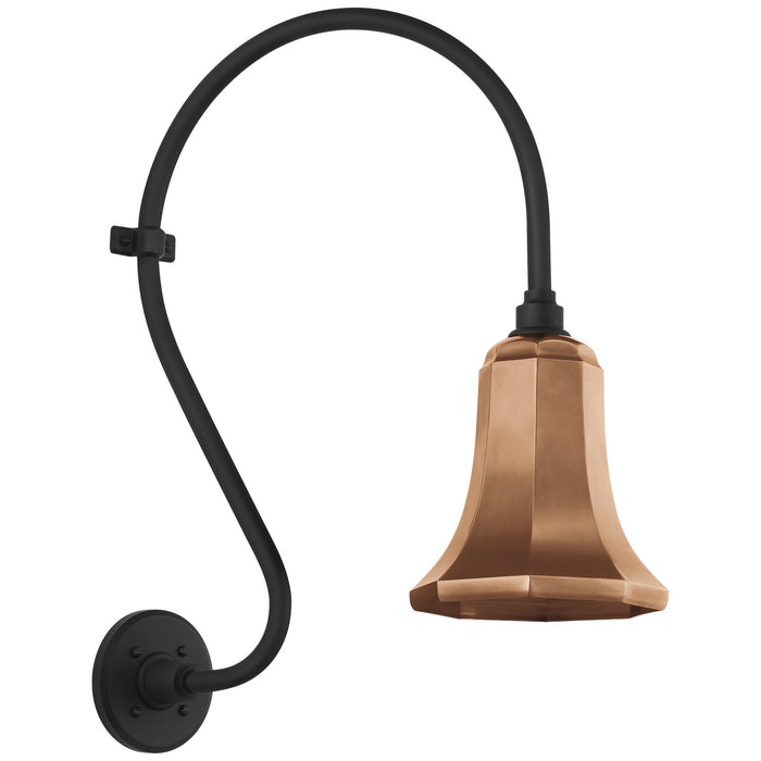 Visual Comfort Signature TOB 2804MBK/S8-SC LED Barn Light, Matte Black