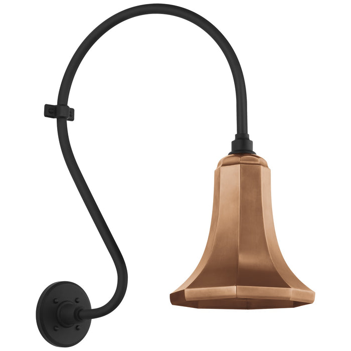 Visual Comfort Signature TOB 2804MBK/S9-SC LED Barn Light, Matte Black