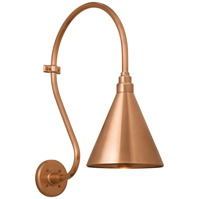 Visual Comfort Signature TOB 2804SC/S10-SC LED Barn Light, Soft Copper
