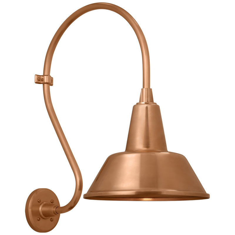 Visual Comfort Signature TOB 2804SC/S1-SC LED Barn Light, Soft Copper