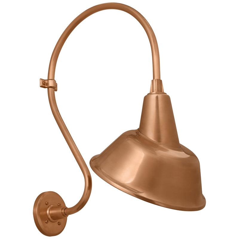 Visual Comfort Signature TOB 2804SC/S3-SC LED Barn Light, Soft Copper