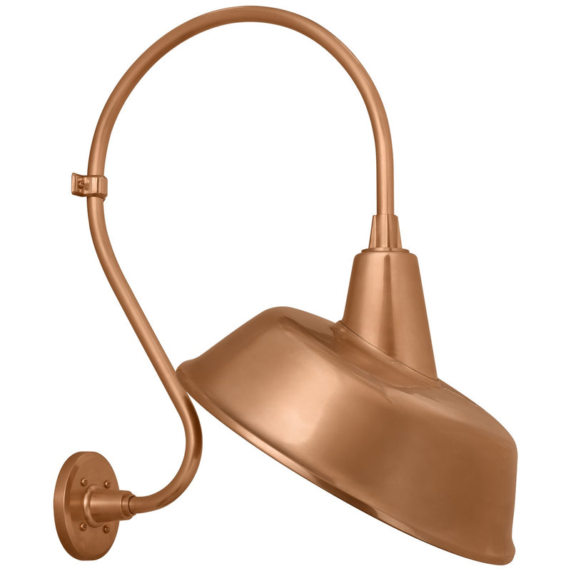 Visual Comfort Signature TOB 2804SC/S4-SC LED Barn Light, Soft Copper