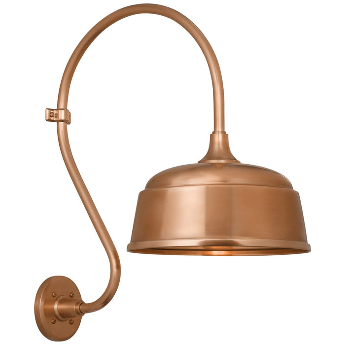 Visual Comfort Signature TOB 2804SC/S6-SC LED Barn Light, Soft Copper