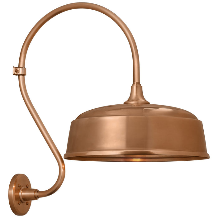 Visual Comfort Signature TOB 2804SC/S7-SC LED Barn Light, Soft Copper