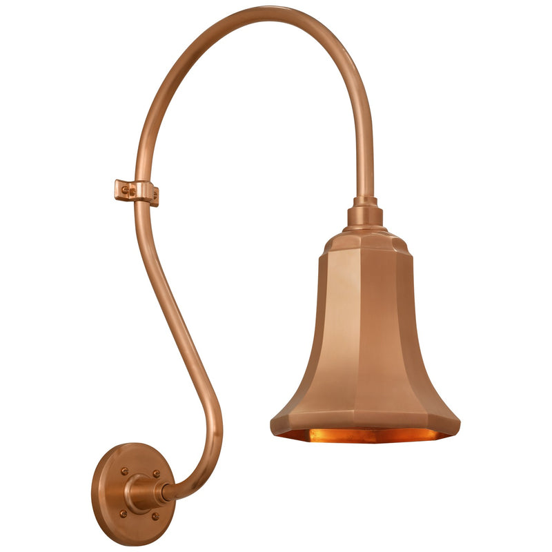 Visual Comfort Signature TOB 2804SC/S8-SC LED Barn Light, Soft Copper