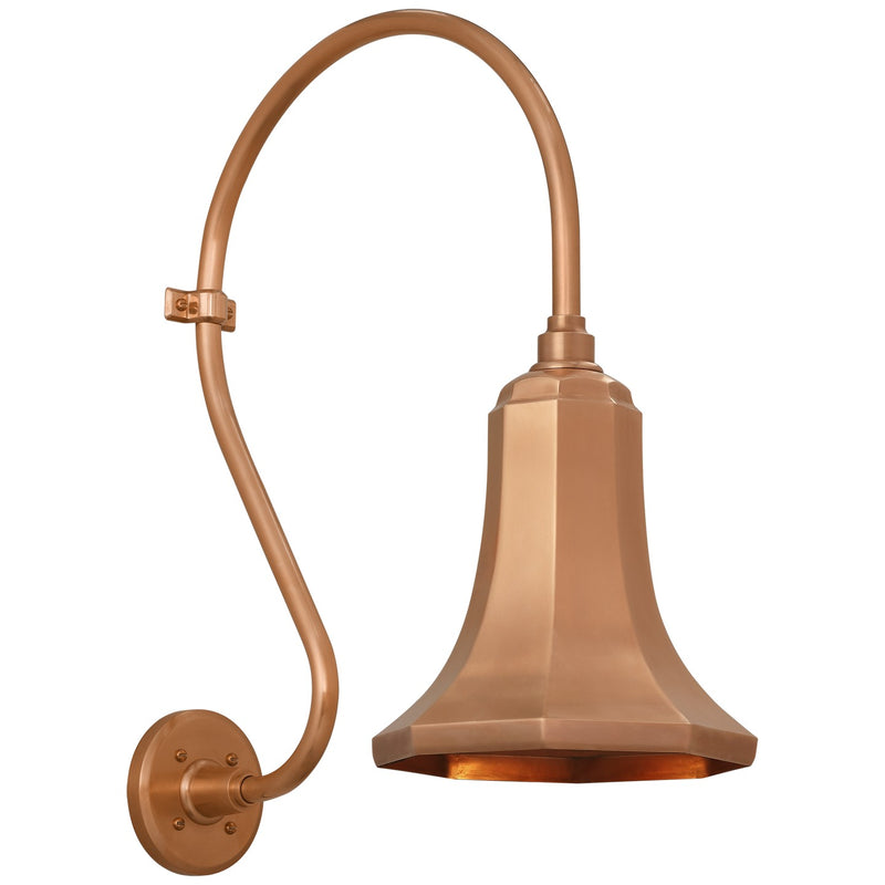 Visual Comfort Signature TOB 2804SC/S9-SC LED Barn Light, Soft Copper