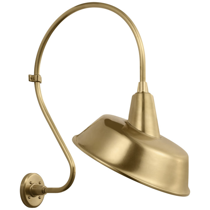 Visual Comfort Signature TOB 2805HAB/S4-HAB LED Barn Light, Hand-Rubbed Antique Brass