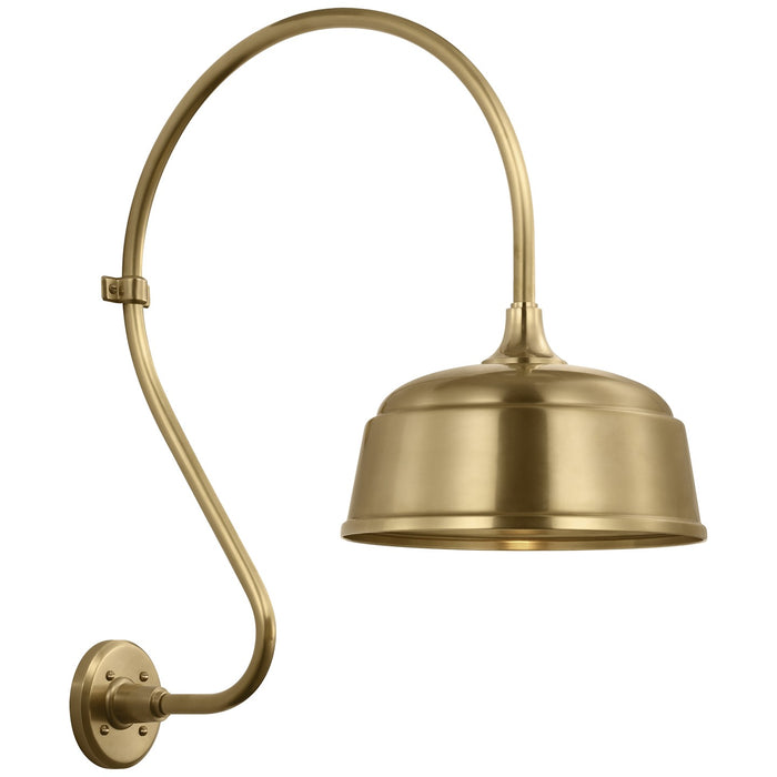 Visual Comfort Signature TOB 2805HAB/S6-HAB LED Barn Light, Hand-Rubbed Antique Brass