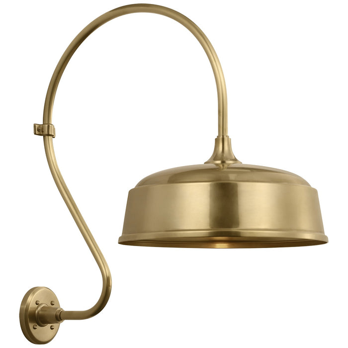 Visual Comfort Signature TOB 2805HAB/S7-HAB LED Barn Light, Hand-Rubbed Antique Brass