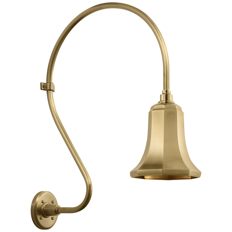 Visual Comfort Signature TOB 2805HAB/S8-HAB LED Barn Light, Hand-Rubbed Antique Brass