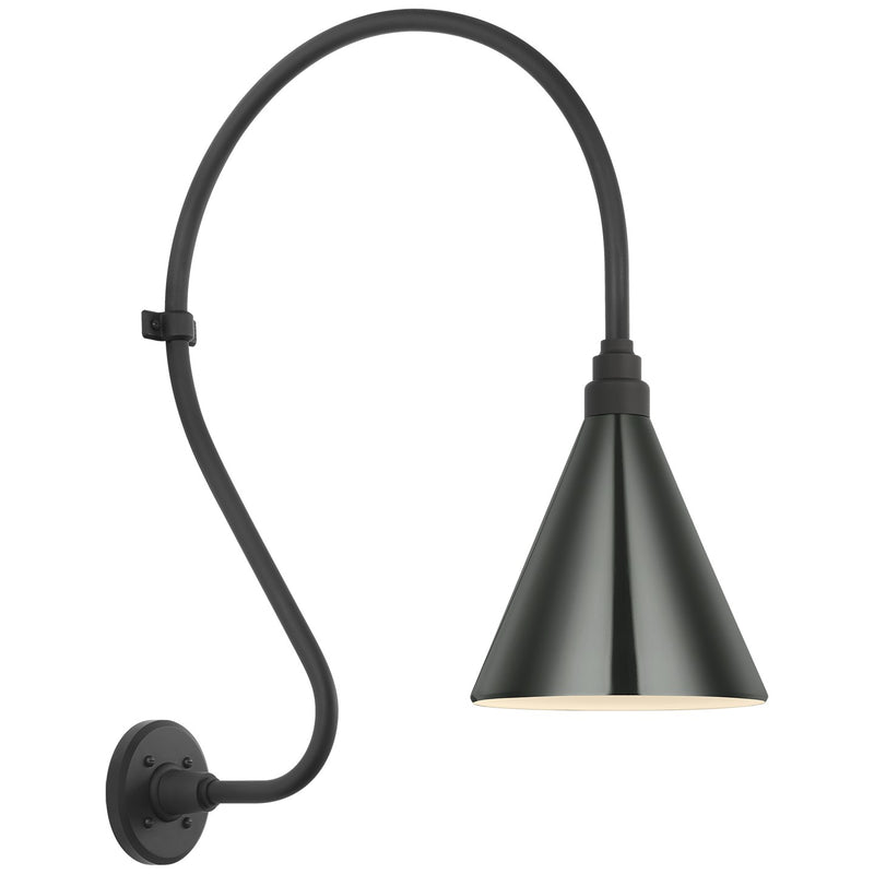 Visual Comfort Signature TOB 2805MBK/S10-G LED Barn Light, Matte Black
