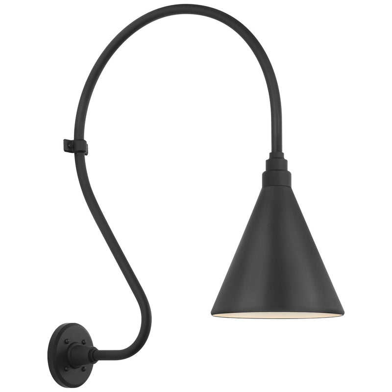 Visual Comfort Signature TOB 2805MBK/S10-MBK LED Barn Light, Matte Black