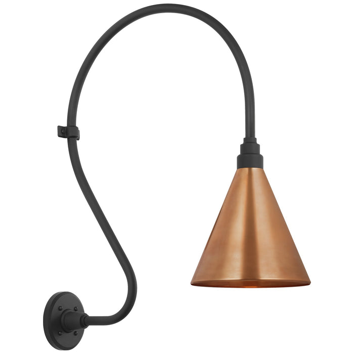 Visual Comfort Signature TOB 2805MBK/S10-SC LED Barn Light, Matte Black