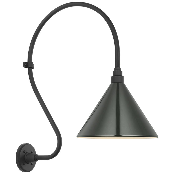 Visual Comfort Signature TOB 2805MBK/S11-G LED Barn Light, Matte Black