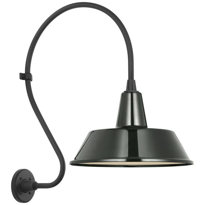 Visual Comfort Signature TOB 2805MBK/S2-G LED Barn Light, Matte Black