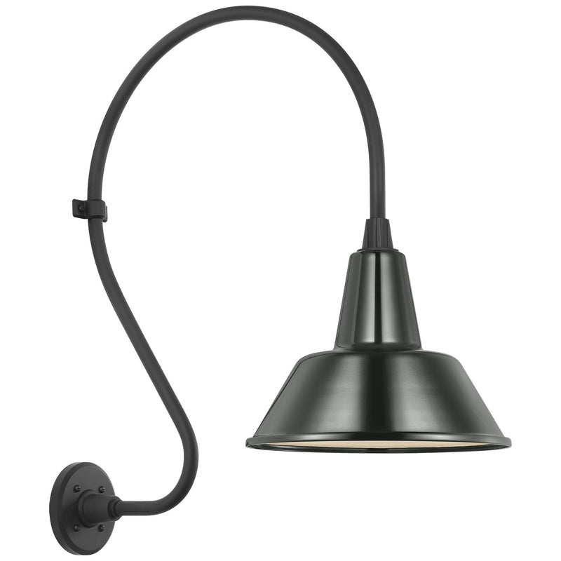 Visual Comfort Signature TOB 2805MBK/S1-G LED Barn Light, Matte Black