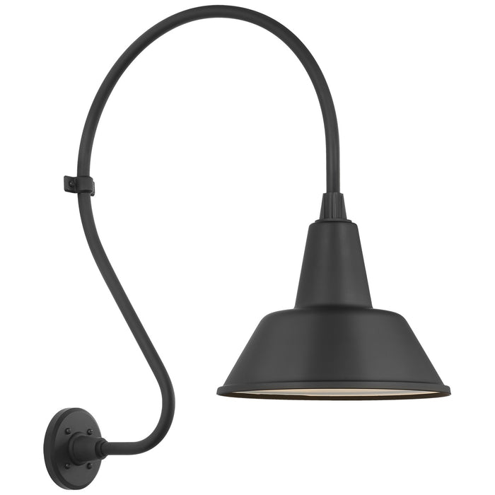 Visual Comfort Signature TOB 2805MBK/S1-MBK LED Barn Light, Matte Black