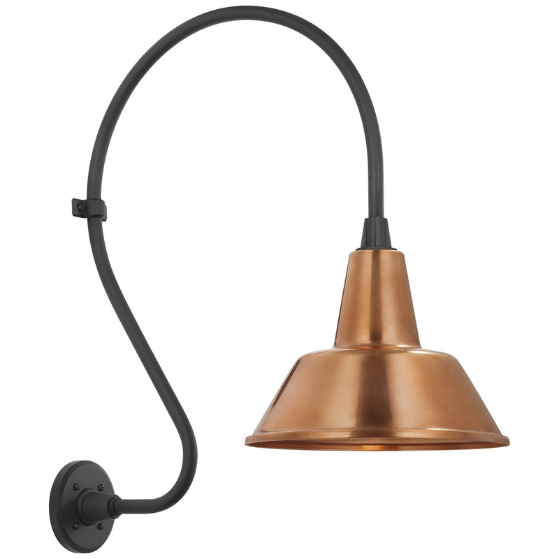 Visual Comfort Signature TOB 2805MBK/S1-SC LED Barn Light, Matte Black