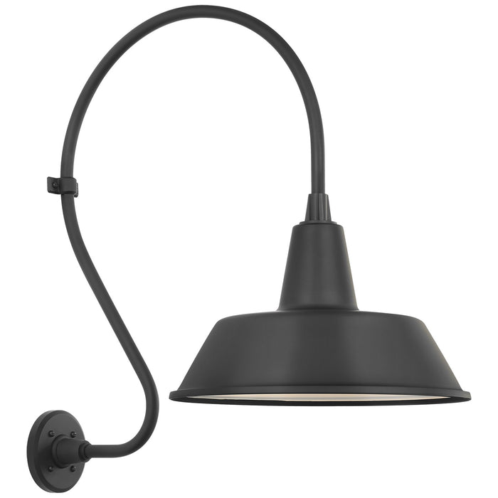 Visual Comfort Signature TOB 2805MBK/S2-MBK LED Barn Light, Matte Black