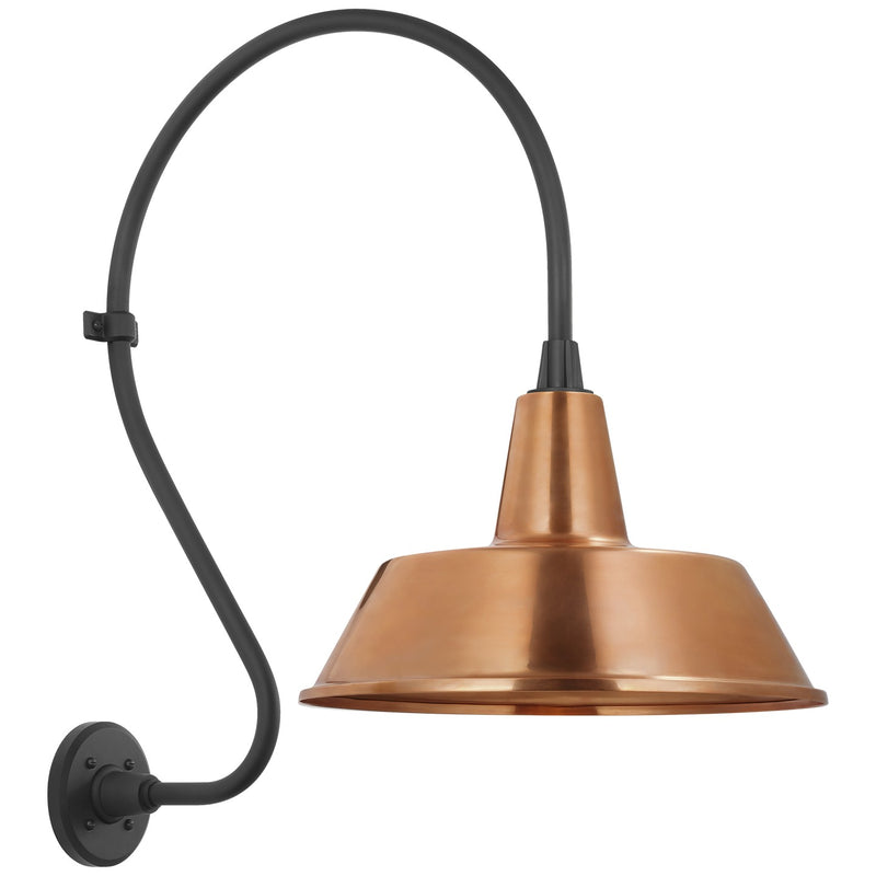 Visual Comfort Signature TOB 2805MBK/S2-SC LED Barn Light, Matte Black