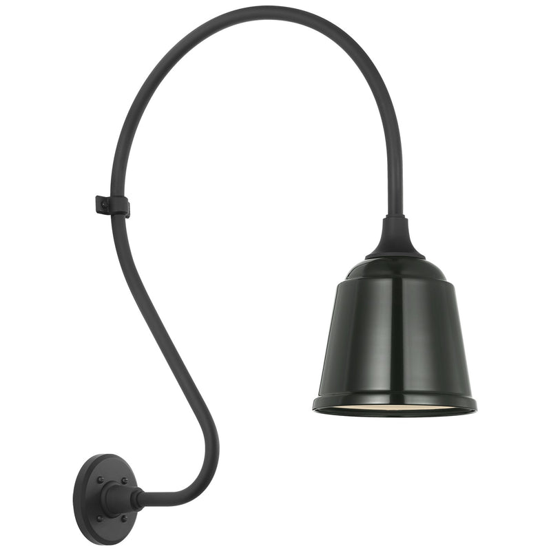 Visual Comfort Signature TOB 2805MBK/S5-G LED Barn Light, Matte Black