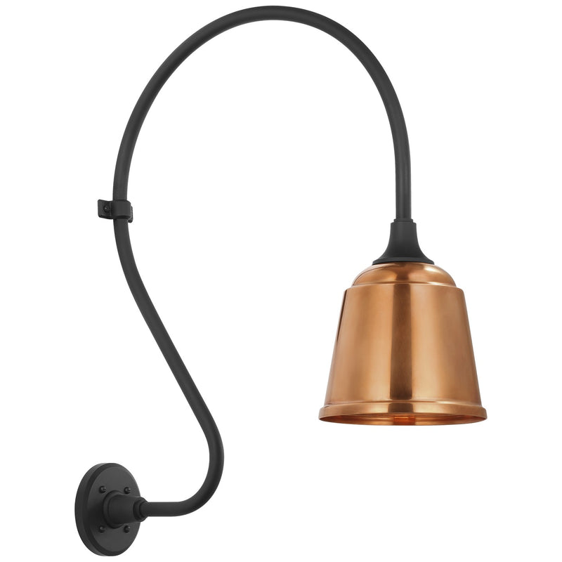 Visual Comfort Signature TOB 2805MBK/S5-SC LED Barn Light, Matte Black