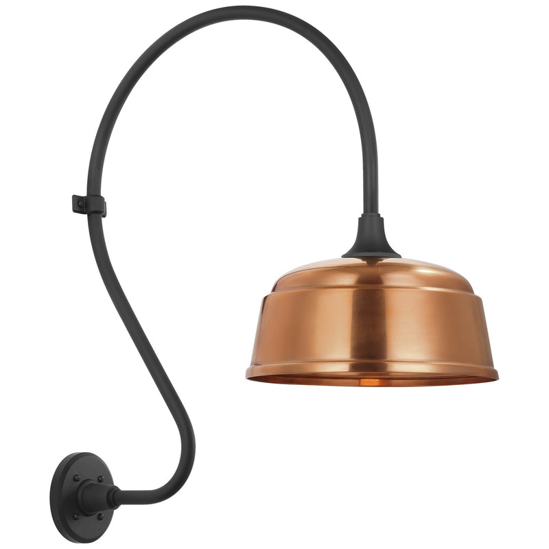 Visual Comfort Signature TOB 2805MBK/S6-SC LED Barn Light, Matte Black