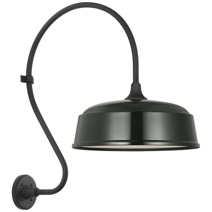 Visual Comfort Signature TOB 2805MBK/S7-G LED Barn Light, Matte Black