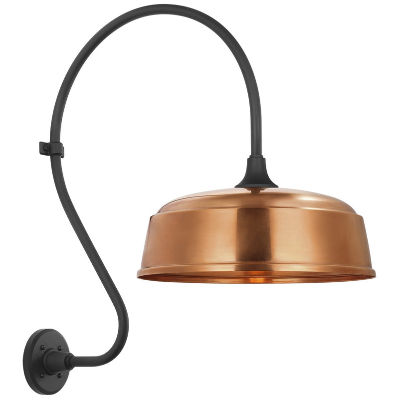 Visual Comfort Signature TOB 2805MBK/S7-SC LED Barn Light, Matte Black