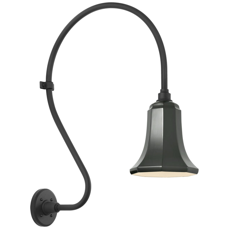 Visual Comfort Signature TOB 2805MBK/S8-G LED Barn Light, Matte Black