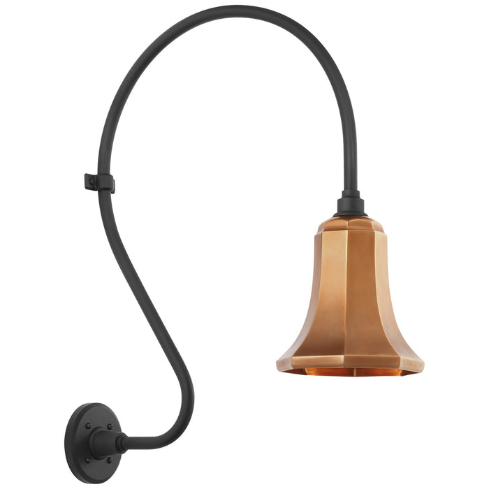 Visual Comfort Signature TOB 2805MBK/S8-SC LED Barn Light, Matte Black