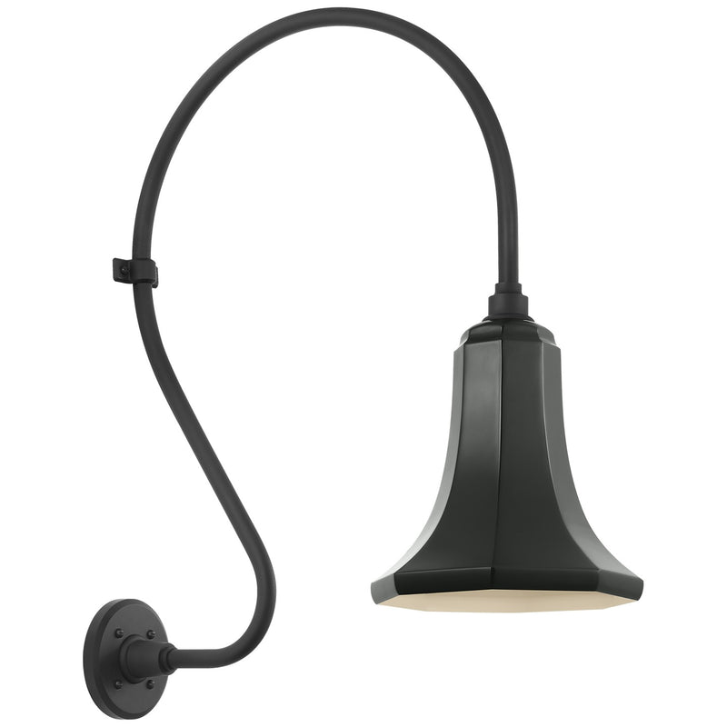 Visual Comfort Signature TOB 2805MBK/S9-G LED Barn Light, Matte Black