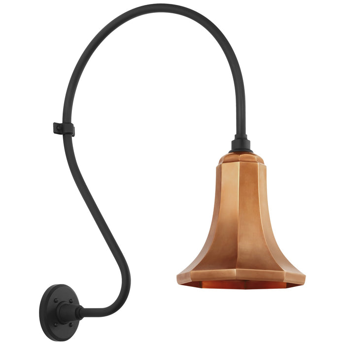 Visual Comfort Signature TOB 2805MBK/S9-SC LED Barn Light, Matte Black