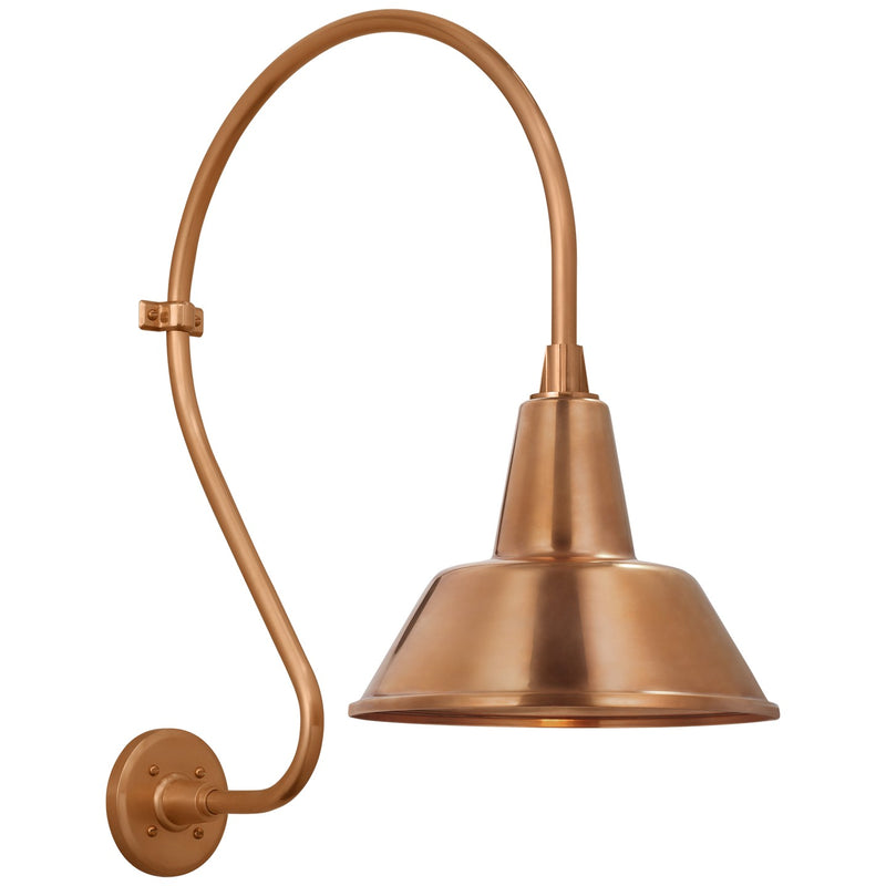 Visual Comfort Signature TOB 2805SC/S1-SC LED Barn Light, Soft Copper