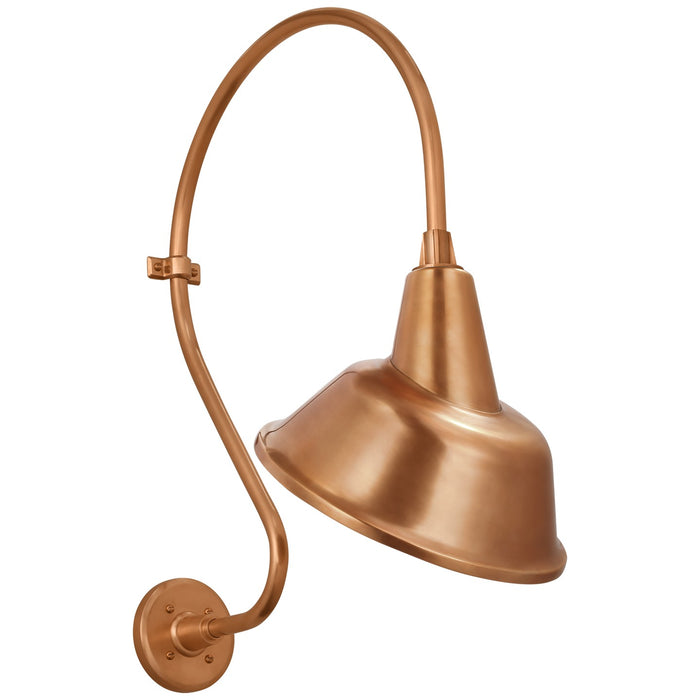 Visual Comfort Signature TOB 2805SC/S3-SC LED Barn Light, Soft Copper