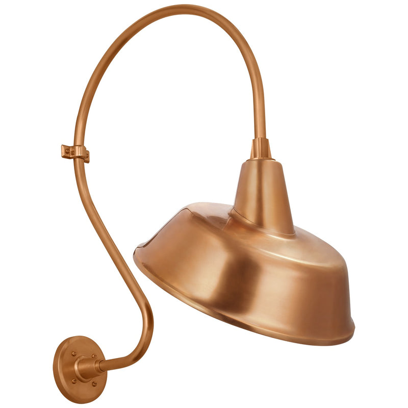 Visual Comfort Signature TOB 2805SC/S4-SC LED Barn Light, Soft Copper