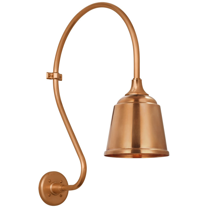 Visual Comfort Signature TOB 2805SC/S5-SC LED Barn Light, Soft Copper