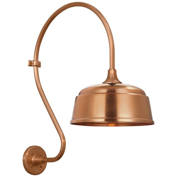 Visual Comfort Signature TOB 2805SC/S6-SC LED Barn Light, Soft Copper
