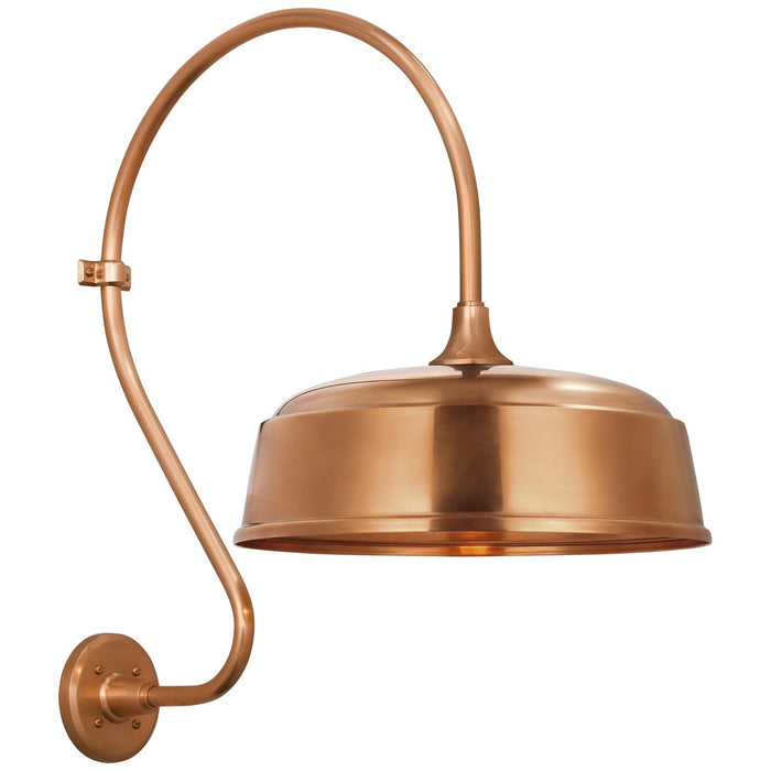 Visual Comfort Signature TOB 2805SC/S7-SC LED Barn Light, Soft Copper