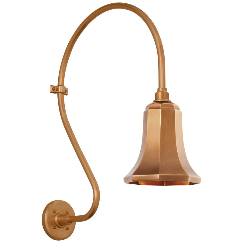 Visual Comfort Signature TOB 2805SC/S8-SC LED Barn Light, Soft Copper